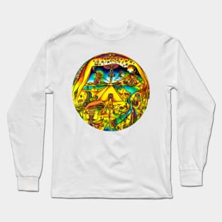 Pyramidst Egypt Long Sleeve T-Shirt